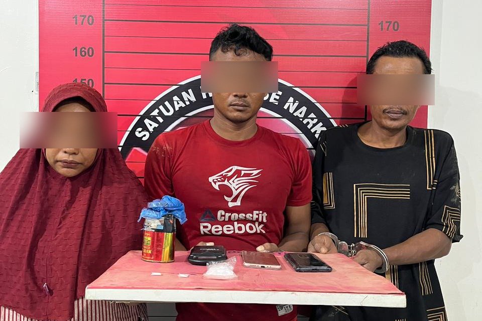 Kasus Sabu di Pirak Timu dan Matangkuli, Polisi Tangkap Dua Pria dan Seorang Perempuan