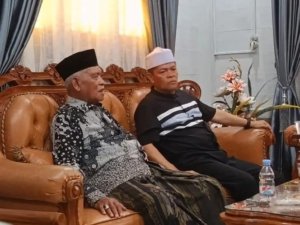 Kapolres Aceh Utara Sambangi Ulama Kharismatik di Hari Kedua Lebaran