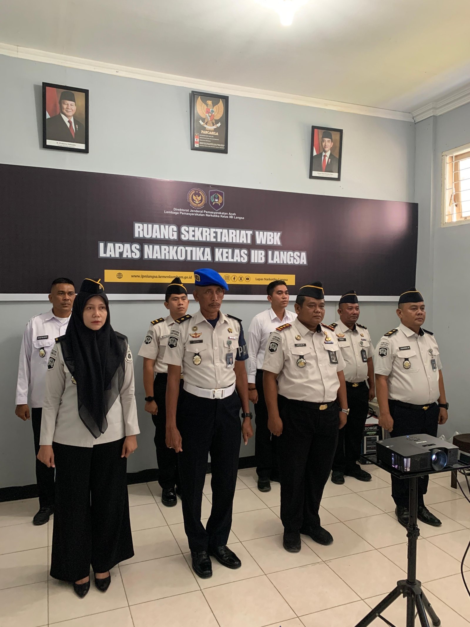 Pengukuhan Petugas Satops Patnal, Lapas Narkotika Langsa Tingkatkan Pengawasan