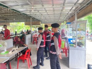 Jaga Kondusivitas Pasar, Patroli Kota Presisi Sambangi Pusat Keramaian di Lhokseumawe