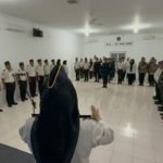 Komitmen Berantas HALINAR, Lapas Narkotika Langsa Gelar Apel Ikrar