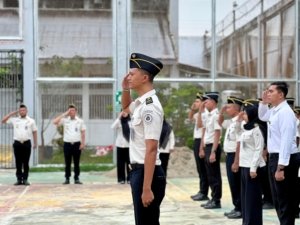 Harkitnas ke-118, Lapas Narkotika Langsa Gelar Upacara Bendera
