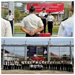 Peringati Hari Lahir Pancasila, Lapas Narkotika Langsa Perkuat Nasionalisme dan Integritas