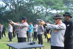 Polres Aceh Utara Gelar Latihan Menembak, Tingkatkan Kemampuan dan Profesionalisme Personel