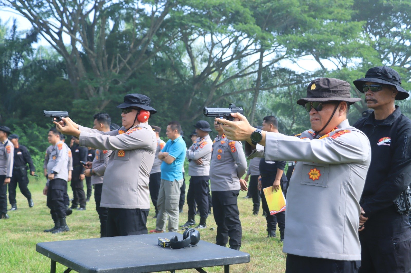 Polres Aceh Utara Gelar Latihan Menembak, Tingkatkan Kemampuan dan Profesionalisme Personel