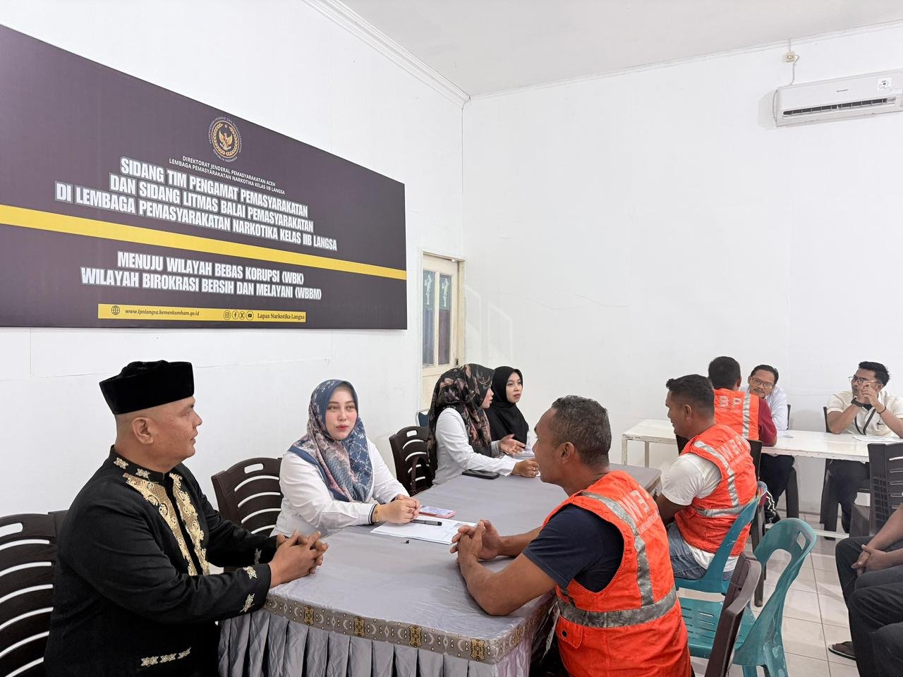 Perkuat Sinergi, Lapas Narkotika Langsa Terima Kunjungan Hakim Wasmat Pengadilan Negeri Langsa