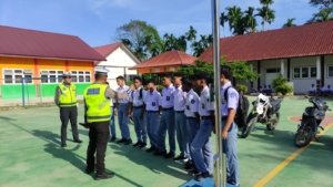 Polantas Karib Sasar Pelajar SMK Negeri 1 Cot Girek, Wujudkan Generasi Tertib Berlalu Lintas