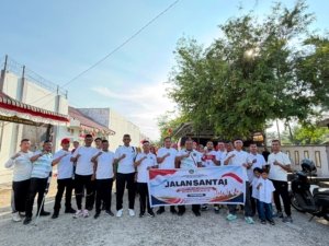 Semangat Kemerdekaan, Lapas Narkotika Langsa Gelar Jalan Santai Bersama Keluarga