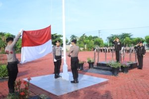 Polres Aceh Utara Gelar Upacara HUT ke-81 RI, Wakapolres Pimpin Pengibaran Merah Putih