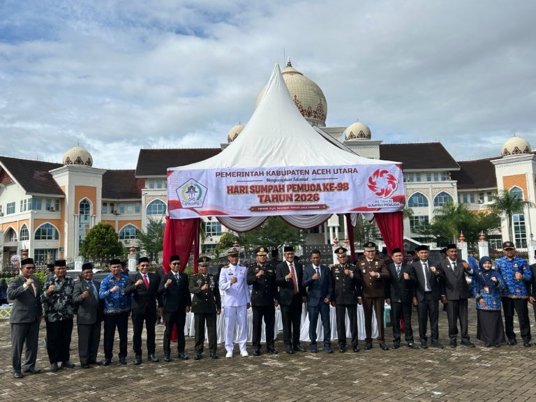 Kalapas Lhoksukon Muhidfuddin Hadiri Upacara Sumpah Pemuda ke-98 di Aceh Utara